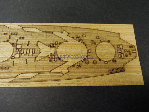 Artwox model wooden deck for Fujimi 420257 Japanese Battleship Birui Wood Deck AW2001 5