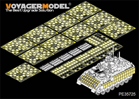 Voyager PE35725 M3A3 Bradley cavalry vehicle reactive armored metal etch (General)