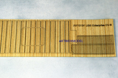 ARTWOX Model Wooden Deck for Trumpeter 65302 u. S. CV-6 enterprise aircraft carrier wood deck aw 10131