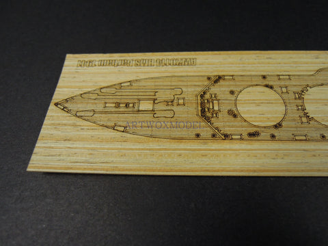 Artwox model wooden deck for Trumpeter 05798 Battleship 1941 wooden deck W20114