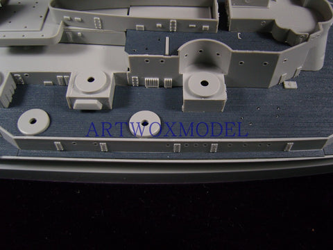 Artwox model wooden deck for trumpeter 05307 USS Alabama wood deck aw 10054