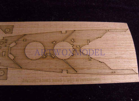 Artwox model wooden deck for Airfix A04202 British Navy cruiser USS Hood wooden deck AW50020