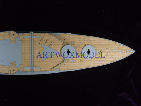 Artwox model wooden deck for Academy 14105 battle weary battleship wood deck aw 10031