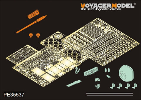 Voyager model metal etching sheet PE35537 U.S. t28 super heavy truck upgrade metal etching kit