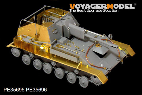 Voyager Model etching sheet PE35695 SU-76 metal self etching antitank gun (M)