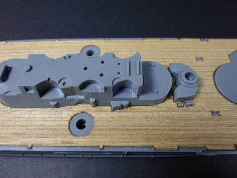 Artwox tamiya 31114 Japanese navy battleship musashi ( revised ) wooden deck aw 20111