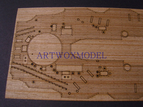 Artwox model wooden deck for Fujimi 600017 Japan High Speed Battleship Hazel Wood Deck AW10084