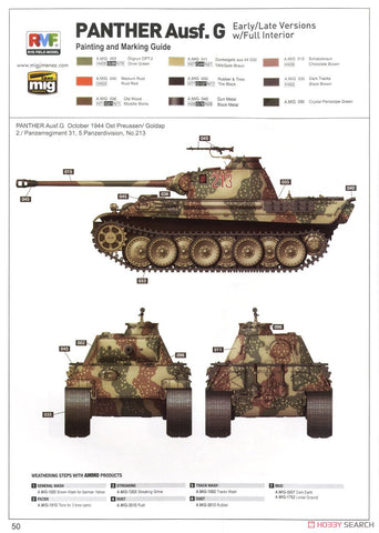 Rye Field 1/35 scale model RM5016 German Sd.Kfz.171 Panther Ausf.G