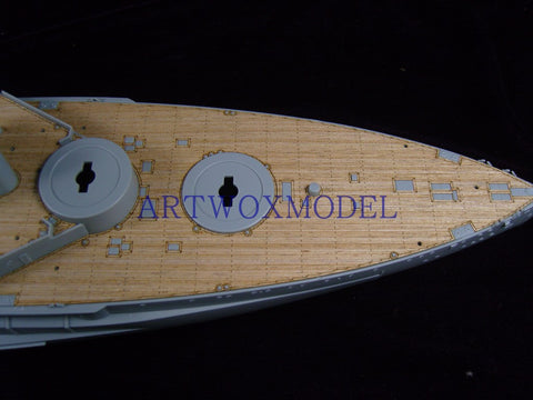 Artwox model wooden deck for Academy 14105 battle weary battleship wood deck aw 10031