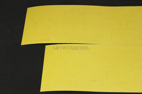 Artwox model wooden deck for hoby boss 86513 us Alaska wood deck PE 3m cover paper am 10019a