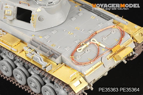 Voyager Model Metal Etching Sheet PE35364 3 chariot E-H/3 assault gun A-E type full structure fender metal etch