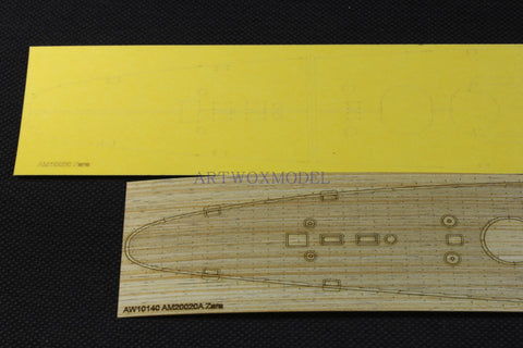 Artwox model wooden deck for Trumpeter 05347 Italy Zara cruiser wooden deck PE 3M cover paper AM10020A