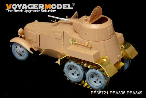 Voyager model metal etching sheet PE35721 basic metal etch for upgrading of BA-10 wheeled armored reconnaissance vehicle in USSR