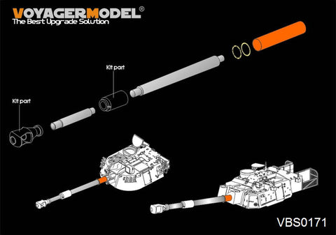 Voyager model metal etching sheet VBS0171 Metal cannon for M109 self propelled howitzer