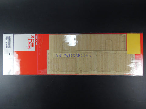 Artwox model wooden deck for Trumpeter 05608 US CV-2 Lexington Aircraft Carrier 1942 Wood Deck AW10119
