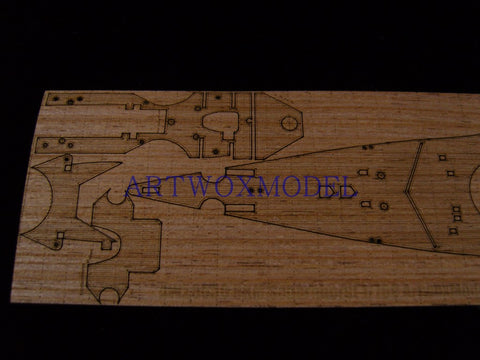 Artwox model wooden deck for Tamiya 77518 German Shane Khost battle cruiser wooden deck AW20050