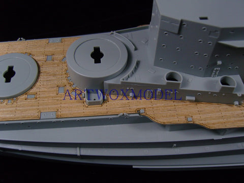 Artwox model wooden deck for Academy 14105 battle weary battleship wood deck aw 10031