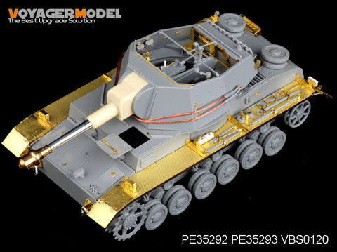 Voyager model metal etching sheet PE35293 1/35 WWII German Pz.Sfl.Ivb 10.5cm le.FH.18/1 Fenders (For DRAGON 6475)