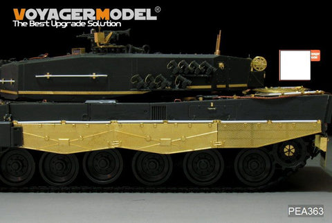 Voyager model metal etching sheet pea 363 modern german leopard 2a4 skirt modification