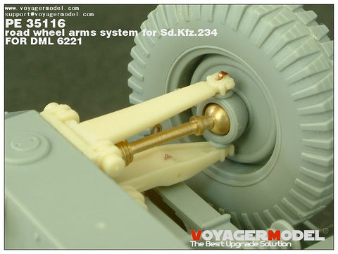 Voyager PE35116 Sd.Kfz.234 Movable-suspension upgrade kit for eight-wheel armoured vehicles