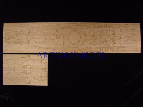 Artwox model wooden deck for Tamiya 78017 United States New Jersey battleship and wood deck AW10036
