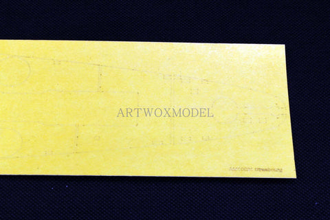 Artwox model wooden deck for Trumpeter 86507 Strasbourg, France Battleship 3M Cover Paper AM10021