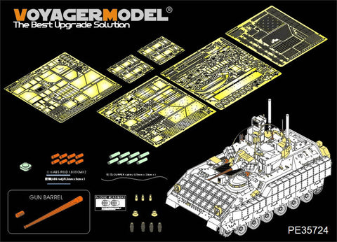 Voyager PE35724 M3A3 BUSKIII Bradley cavalry chariot upgrade etched parts (MENG)