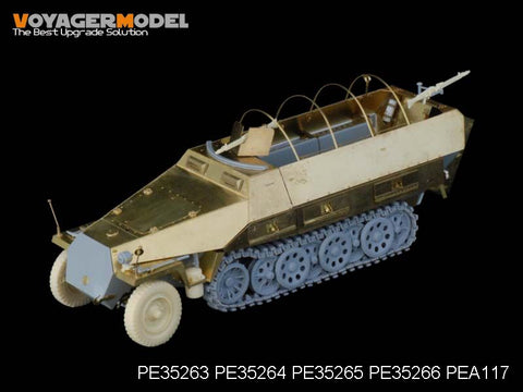 Voyager PE35264 Sd.Kfz.251D semi tracked armored vehicle sundry box and fender etch