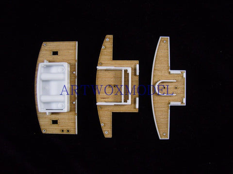 Artwox model wooden deck for Hasegawa 40028 Japan Glacier Maru Post Ship Wood Deck AW10048