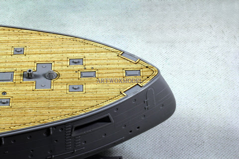 Artwox model wooden deck for Hobby boss 82002 Japanese Navy Mikasa battleship 1912 wooden deck AW30011