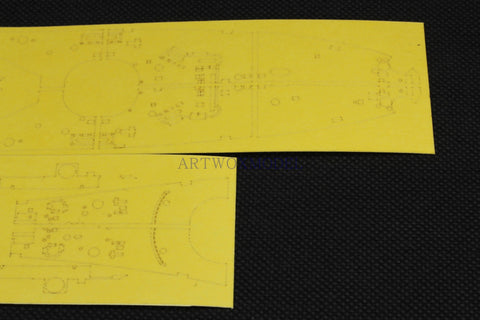 Artwox model wooden deck for MENG PS-004 MENG American Missouri battleship 3M cover paper AM20032