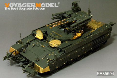 Voyager PE35694 Russian BMPT terminator tank support chariot upgraded with metal etch.