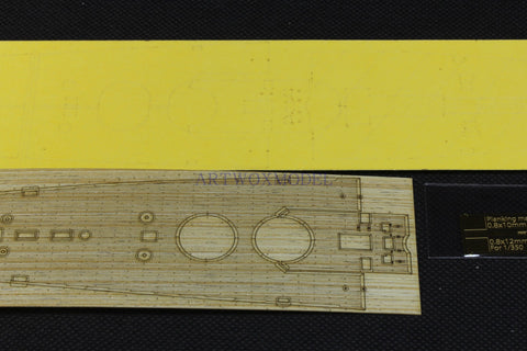 Artwox model wooden deck for Trumpeter 05347 Italy Zara cruiser wooden deck PE 3M cover paper AM10020A