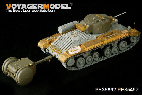 Metal etching for Voyager PE35692 Valentin Mk.III infantry tanks and uniaxial towing trailers