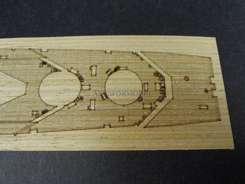 Artwox model wooden deck for tamiya 31617 - inch counterattack battle cruiser wood deck aw 20121