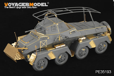 Voyager model metal etching sheet PE 35193 SD. kfz.232 8 - wheeled armored reconnaissance vehicle pre-upgrade metal etching kit