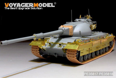 Voyager model metal etching sheet PEA386 modern British conqueror Mk.II heavy tank side skirts (with Veyron 3555)