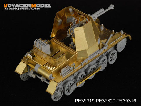 Voyager model metal etching sheet PE35319 1 type B mounted 47mm self propelled antitank gun upgrade metal etching parts