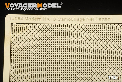 Voyager TE064 modern NATO military vehicle universal camouflage net metal etch (style 1)