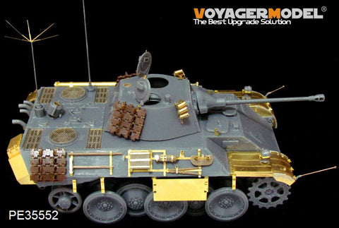 Voyager model metal etching sheet PE 35552 vk16.02 " panther" plans to upgrade metal etching for light combat vehicles