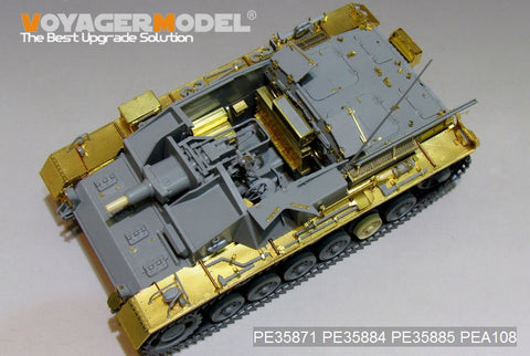 Voyager model metal etching sheet PE35871 World War II German III assault Gun C / D revamp