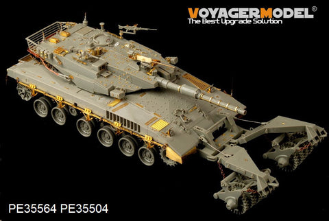 Voyager model metal etching sheet PE 35564 Merkava Mk .3 BAZ main battle tank and mine clearance roll upgrade etching parts