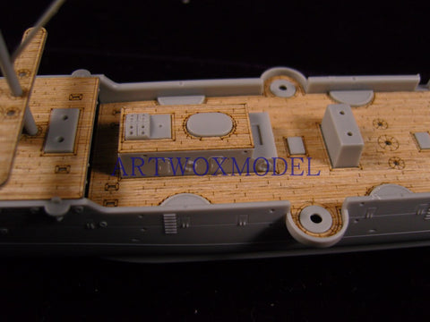 Artwox model wooden deck for Bronco nb5019 Qing Beiyang navy cruiser Jingyuan wooden deck aw 10037