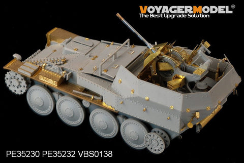 Voyager PE35230 World War II German 38 (T) Jaguar air defense vehicle foundation alteration etch