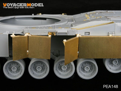 Voyager PEA148 Modification of M1A1/M1A2 main battle tank side apron metal etch parts