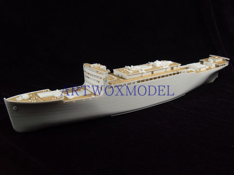 Artwox model wooden deck for Hasegawa 40028 Japan Glacier Maru Post Ship Wood Deck AW10048