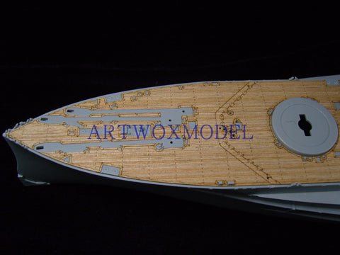 Artwox model wooden deck for Academy 14105 battle weary battleship wood deck aw 10031