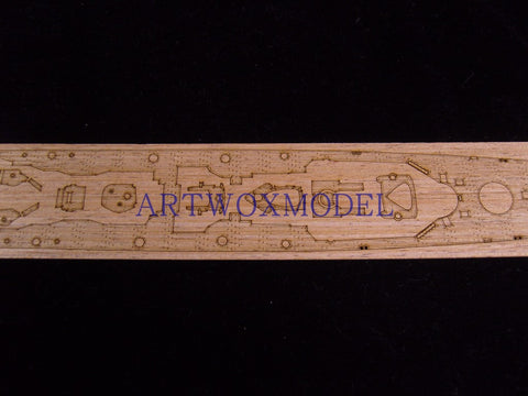 Artwox model wooden deck for Trumpeter 05767 German cruiser Eugen Prince 1945 wooden deck AW20033