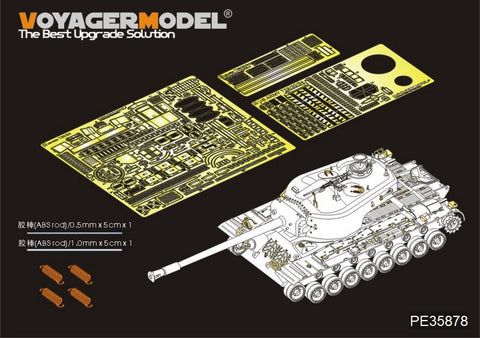 Voyager model metal etching sheet PE 35878 World War II US T-30 / 34 Super Heavy Tank Reengineering Parts with TAKOM 2065