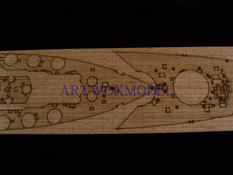 ARTWOX Tamiya 77502 World War II Rodney battleship wooden deck AW20051